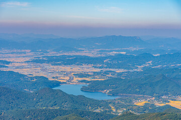 Wall Mural - Gwangju ecological lake park in Republic of Korea