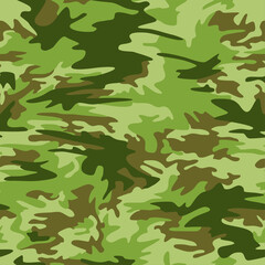 Camouflage seamless pattern texture. Abstract modern vector military camo backgound. Fabric textile print template. Vector illustration.