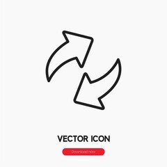 Poster - refresh icon vector sign symbol