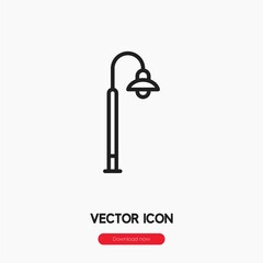 Poster - street light icon vector sign symbol