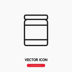 Poster - jar icon vector sign symbol