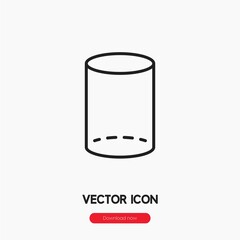 Poster - cylinder icon vector sign symbol