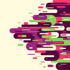 Poster - Abstract background with colorful modern design, made of various rounded shapes and lines. Vector illustration.