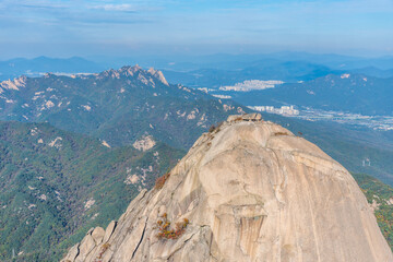 Wall Mural - Peaks of Bukhansan national park near Seoul, Republic of Korea