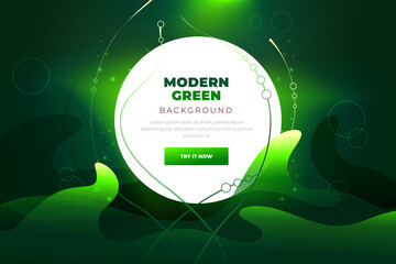Wall Mural - green abstract background. liquid color background design. template abstract liquid trendy shapes. m