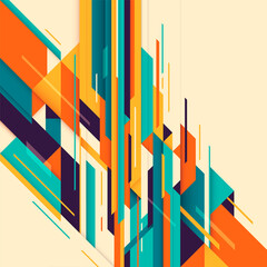 Poster - Abstract technology background in color. Vector illustration.