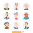 © Vector_Vision - Cheerful young people avatar collection. User faces. Trendy modern style. Flat Cartoon Character design.
