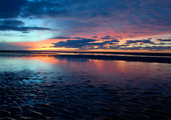 Wall Mural - Winter Dawn at Rock Harbor on Cape Cod Bay