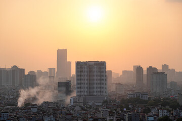 Wall Mural - hanoi cityscape 2020