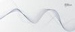 © kanpisut - Grey white abstract background with flowing particles. Digital future technology concept. vector illustration.