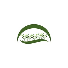 Canvas Print - grass logo