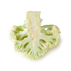 Wall Mural - Fresh Cauliflower isolated over a white background