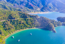 Governors Bay At Queen Charlotte Sound At South Island Of New Zeland