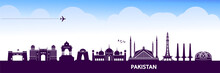 Pakistan Travel Destination Grand Vector Illustration. 