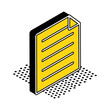 © Gstudio - Isolated document isometric style icon vector design