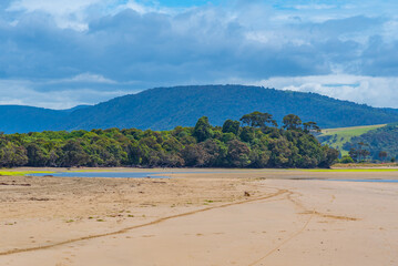 Tahakopa bay at Caitlins region of New Zealand