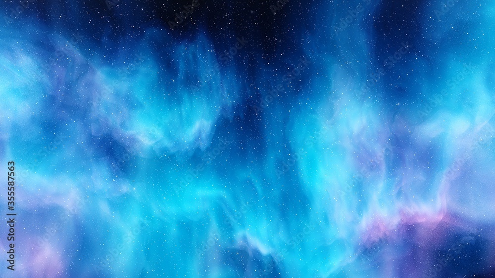 Nebula and galaxies, planets in space, science fiction wallpaper. Beauty of deep space. Billions of galaxies in the universe. Cosmic art background - obrazy, fototapety, plakaty 