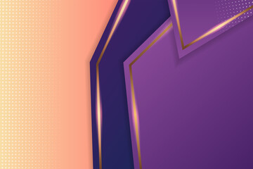 Poster - the combination of soft brown and red color on gradient background use purple and blue gradient for element design use paper cut style with shadow in side. little shape use gold gradient with glow 