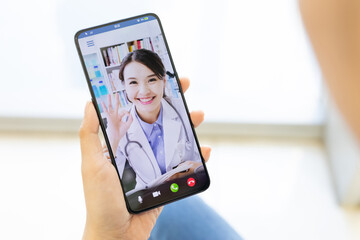 Telemedicine concept - video chat