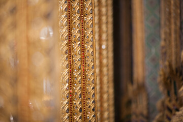 Gold decoration in Thai Temple