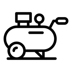 Poster - air compressor cylinder icon. outline air compressor cylinder vector icon for web design isolated on