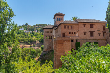 El Partial wing of Alhambra fortress in Granada, Spain