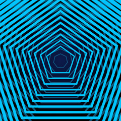 Poster - Swirling symbol. Optical illusion. Twisted circle. 3D wireframe abstract tunnel. Vector illustration.