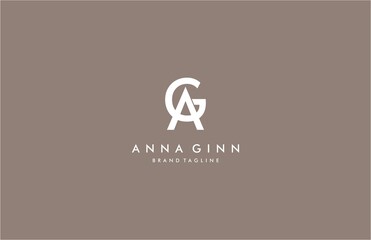 Letter AG Luxury Logo Ideal for Fashion Beauty Brand