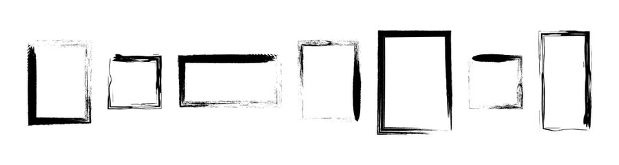 Wall Mural - grunge. frame. grunge frames collection. grunge frame, isolated. vector illustration