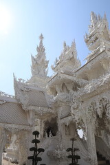 Canvas Print - Temple blanc, Wat Rong Khun à Chiang Rai, Thaïlande