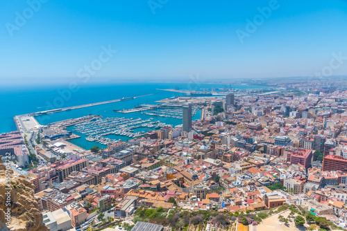 Fotografía Aerial view of Spanish city and port Alicante