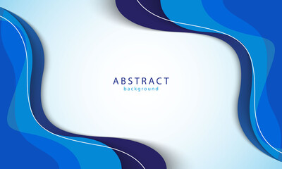 Wall Mural - abstract background with blue wave