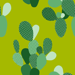 Canvas Print - seamless pattern with cactus