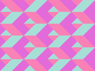 Poster - Image without seams. Beautiful pattern on a summer theme. Pattern consisting of  holes and  isometry. Background image.
