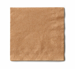 Wall Mural - brown paper napkin