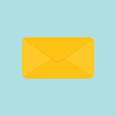 Poster - mail flat vector. email icon envelope flat sign