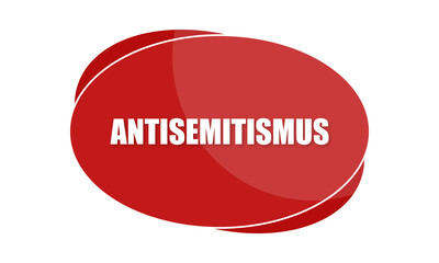 Antisemitismus - text written in red shape