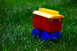 toy truck on grass