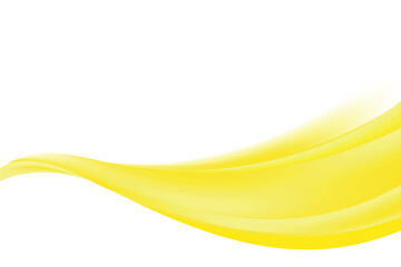 Fototapete - Abstract Smooth Yellow Wave Background Design, Fresh Stylish Yellow Background Template Vector