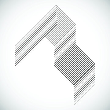 Abstract Hipster Lines Background . Vector .