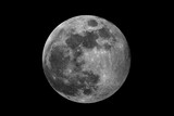 Fototapeta Na sufit - Penumbral lunar Eclipse June 2020 on full Moon, taken in the deep space.