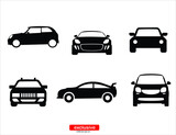 Fototapeta  - Car icon.Flat design style vector illustration for graphic and web design.
