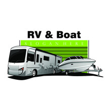 Automotive RV & Boat Logo Design  Car Vector