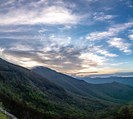 Wall Mural - blue ridge mountains near mount mitchell and cragy gardens