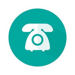 Poster - Phone Icon in trendy flat style, Telephone symbol