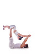 © ivanvess - Couple practicing acro yoga