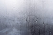 Wet window background. Drops of condensate on the sweaty glass. Closeup