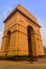 Wall Mural - India Gate or All India War Memorial at New Delhi is a triumphal arch architectural style memorial designed by Sir Edwin Lutyens to 82,000 soldiers of the Indian Army who died in the First World War.