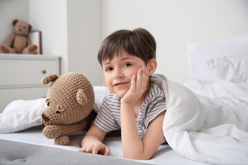 Poster - Morning of little boy in bedroom