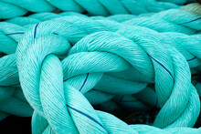 Turquoise Rope For A Ship Free Stock Photo - Public Domain Pictures